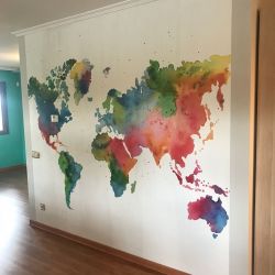 Mural Mapa Mundi Distribuidor